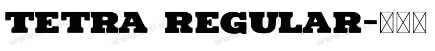 tetra regular字体转换